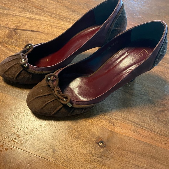 Brown suede 3 inch heel from Brazil - Picture 2 of 2